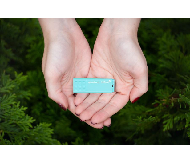 GOODRAM 128GB UME3 CARE USB 3.0 turkusowy - 694623 - zdjęcie 10